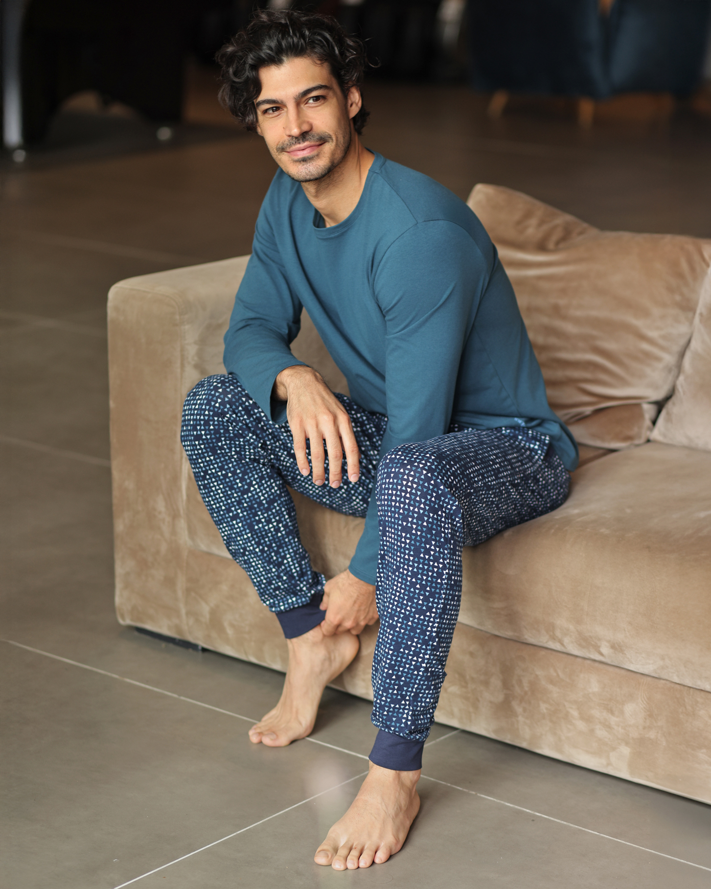 Pižama hlače Hugo s patentom